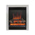 FLARE Athena 16" Inset Electric Fire In Chrome / Black Duo Finish