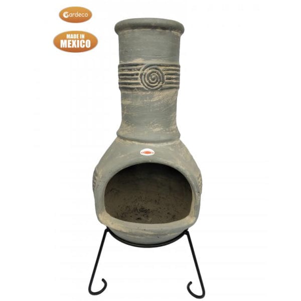 Gardeco Extra Large Tabasco Mexican Chimenea In Pale Grey | SKU: C5TAB.26 | Barcode: 5031599050751