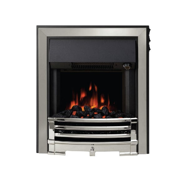 FLARE Aspen 16&quot; Inset Electric Fire In Chrome Finish