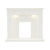 FLARE Madalyn 52" White Micro Marble Fireplace Surround With Smartsense Undermantel Lighting