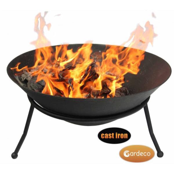 Gardeco Emrys Cast Iron Firepit | SKU: EMRYS-60 | Barcode: 5031599042497