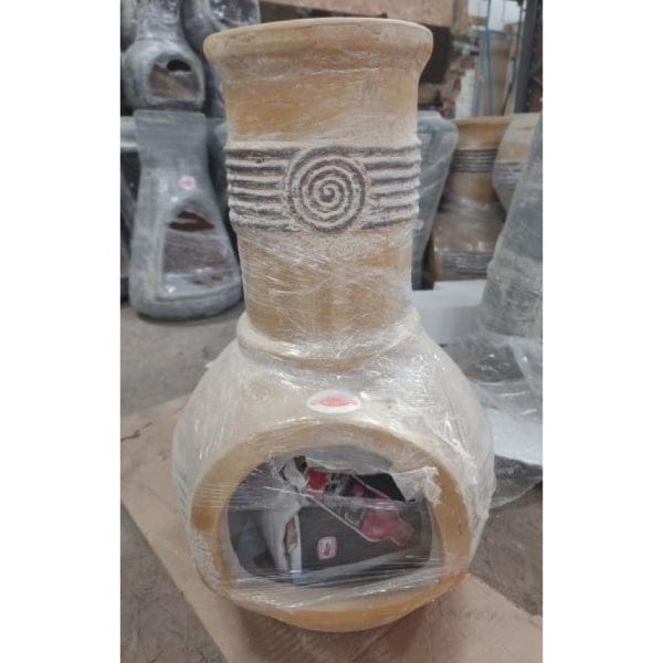 Gardeco Medium Tabasco Mexican Chiminea In Yellow | SKU: C5TAB.01-MED | Barcode: 5031599050973