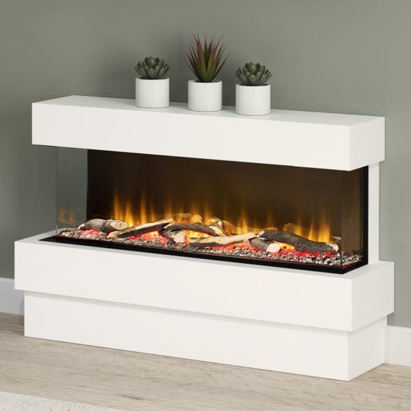 FLARE Avant 36&quot; Floor Standing 3 Sided Electric Fireplace