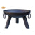 Gardeco Medium Dakota Black Steel Firepit | SKU: DAKOTA-50 | Barcode: 5031599046686