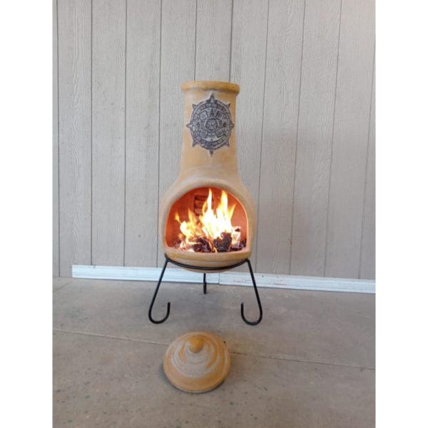 Gardeco Extra Large Tulum Mexican Chiminea In Yellow | SKU: C5TUL.01 | Barcode: 5031599050690