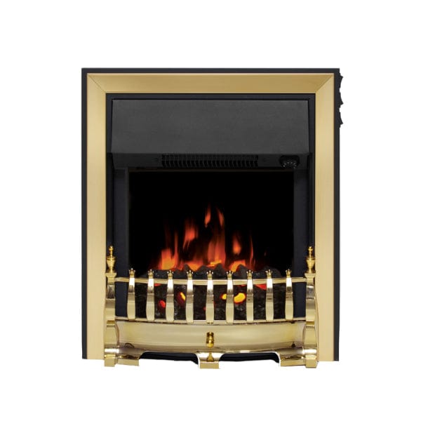 FLARE 16" Fazer Inset Electric Fire In Brass Finish