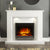 FLARE Beam Edge 22" Inset Electric Fire In Black Nickel Finish In A Room Setting