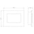 Dimensions / Drawings Of FLARE Quattro 25" Curved Wall Mounted Electric Fire