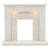 FLARE Isabelle 45" Manila Micro Marble Fireplace Surround With Undermantel Lighting