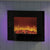 FLARE Quattro 25" Curved Wall Mounted Electric Fire With Purple Back Lighting