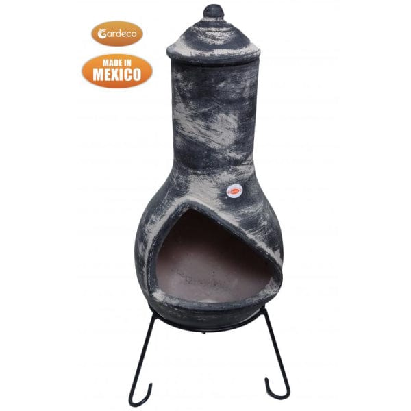 Gardeco Contemporary Jalisco Mexican Chiminea In Dark Grey | SKU: C5JAL.55 | Barcode: 5031599050720