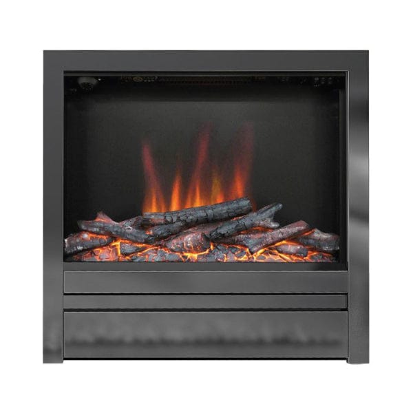 FLARE Novus 22&quot; Widescreen Inset Electric Fire In Black Nickel Finish