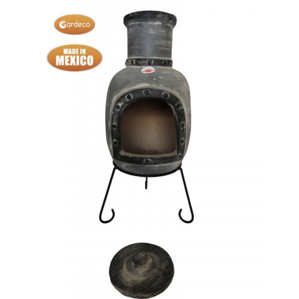 Gardeco Ropa Medium Mexican Chimenea In Tone Grey | SKU: C5ROP.72 | Barcode: 5031599051130