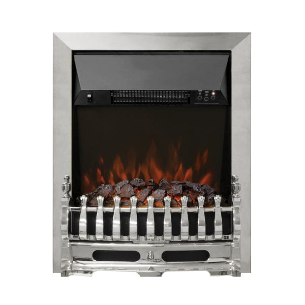 FLARE Bayden 16&quot; Inset Electric Fire In Chrome Finish With Remote Control