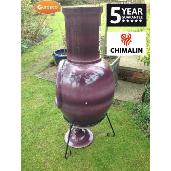 Gardeco Asteria Extra Large Purple Chimalin AFC Chiminea | SKU: AFC-C51.71 | Barcode: 5031599044538