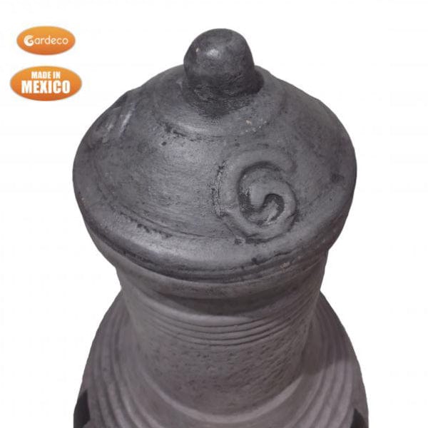 Gardeco Extra Large Tosca Mexican Chiminea In Dark Grey | SKU: C5TOS.46 | Barcode: 5031599050768