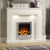 FLARE Beam Edge 16" Inset Electric Fire In Chrome Finish In A Room Setting