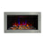 FLARE Avella 34" Inset Wall Mounted Electric Fire In A Brushed Steel Finish