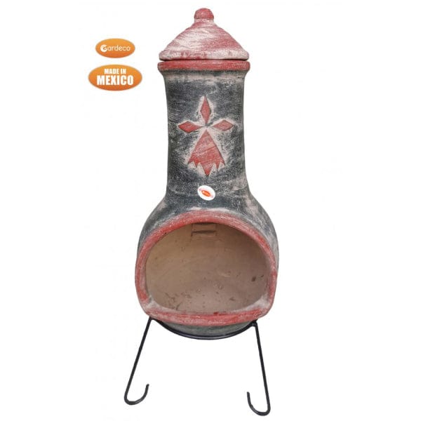 Gardeco Cometa Extra Large Mexican Chiminea In Green | SKU: C5COM.03 | Barcode: 5031599050737