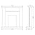 Dimensions / Drawings Of FLARE 42" Ravensdale Timber Electric Stove Suite