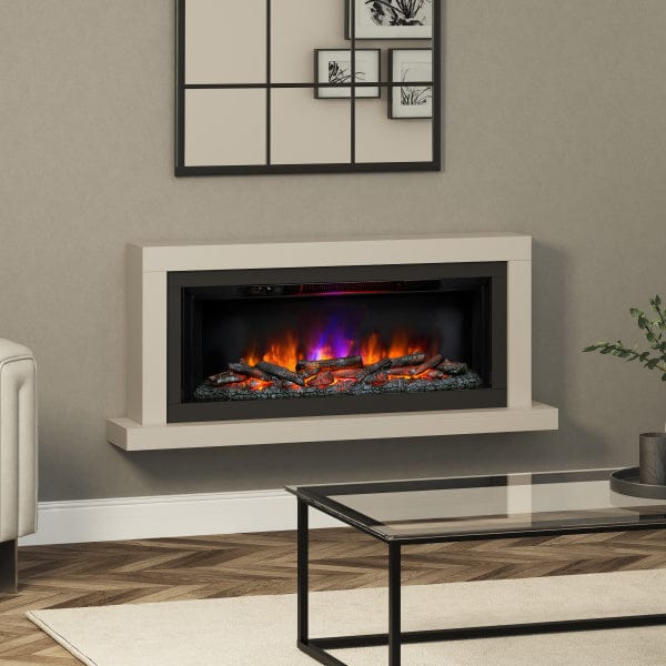 FLARE Elyce Grande 55&quot; Wall Mounted Electric Fire In A Room Setting