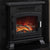 Close View On FLARE Banbury 16" Inset Electric Stove In Matt Black Finish