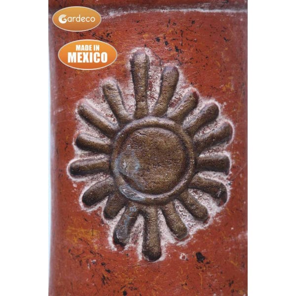 Ornament Of Gardeco Large Sol Mexican Chiminea In Rustic Orange | SKU: C21SL.37 | Barcode: 5031599045481