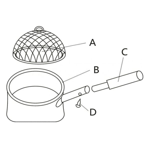 Assembly Instructions For Gardeco Popcorn Pan With Long Handle | SKU: COOK-POPCORNPAN | Barcode: 5031599045733