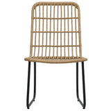 vidaXL Garden Chairs 2 pcs Poly Rattan Oak | SKU: 48582 | Barcode: 8719883784144