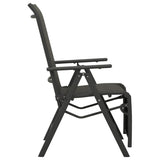 vidaXL Reclining Garden Chairs 2pcs Textilene And Aluminium Black  | SKU: 312195 | Barcode: 8720286108420