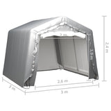 vidaXL Storage Tent 300x300 cm Steel Grey | SKU: 3079587 | Barcode: 8720286566589