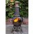 Gardeco Toledo Extra Large Cast Iron Chimenea In Bronze