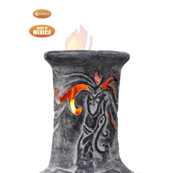 Funnel Close-Up Of Gardeco Wyre El Dragon Chiminea