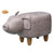 Gardeco Plato The Grey Pig Leatherette Footstool | SKU: FS-PIG Barcode: | 5031599047157