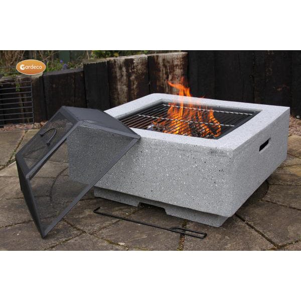 Gardeco MGO Cubo Square Garden Firepit | SKU: CUBO | Barcode: 5031599048000