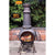 Gardeco Toledo Extra Large Cast Iron Chimenea In Bronze