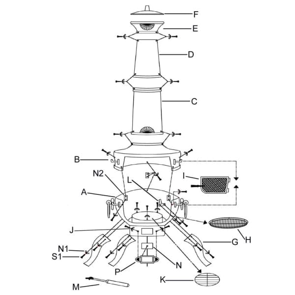 Gardeco Bronze Tia Chiminea Bundle Assembly Instructions | SKU: STEELCHI-7-BUNDLE-BR | Barcode: 5031599037578