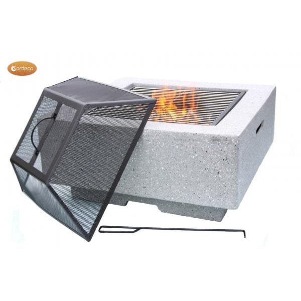 Gardeco MGO Cubo Square Garden Firepit | SKU: CUBO | Barcode: 5031599048000