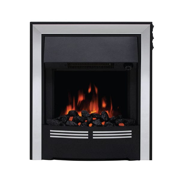 FLARE 16&quot; Vitesse Inset Electric Fire In Brushed Steel Finish