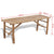 Bench Dimensions From VidaXL Bamboo Beer Table With 2 Benches | SKU: 41502 | UPC: 8718475909194 | Weight: 18.4kg