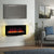 FLARE 38" Amari Wall Mounted Electric Fire With Orange Back Lighting In A Room Setting