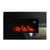 Ekofires 1110 LED Black Glass Wall Mounted Electric Fire