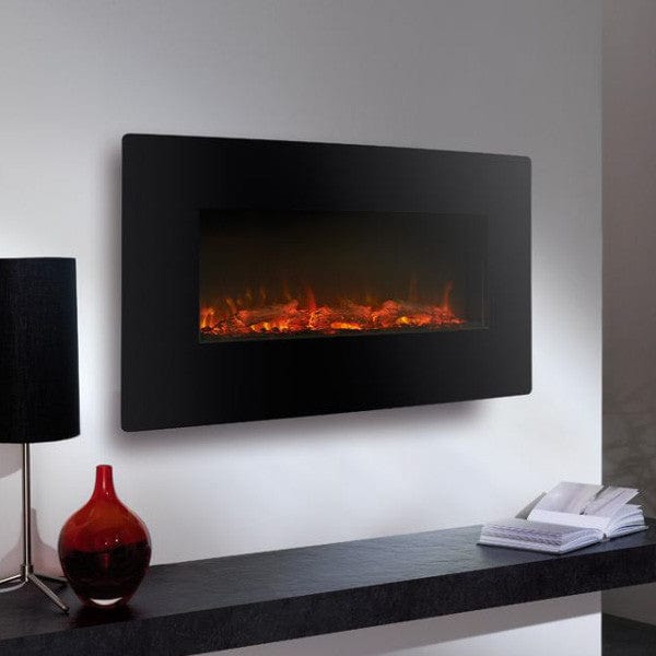 Ekofires 1120 LED Black Freestanding &amp; Wall Mounted Electric Fire