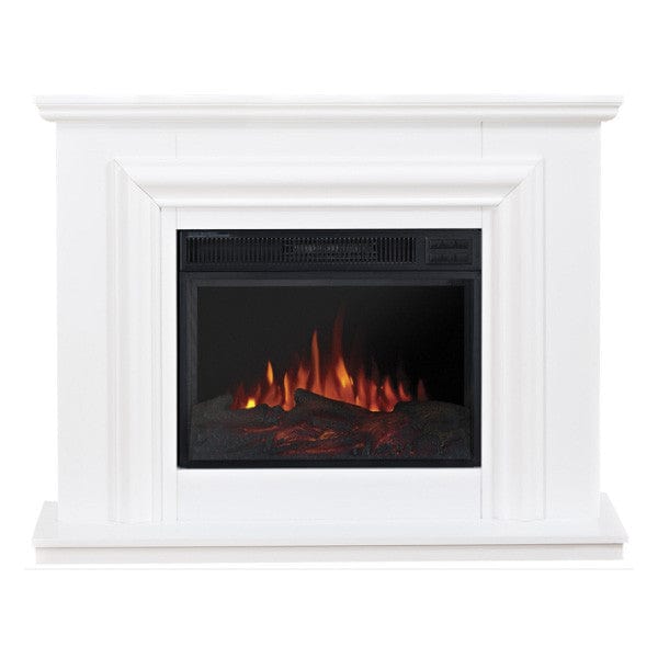 Ekofires White 1200 LED Freestanding Electric Fire Suite