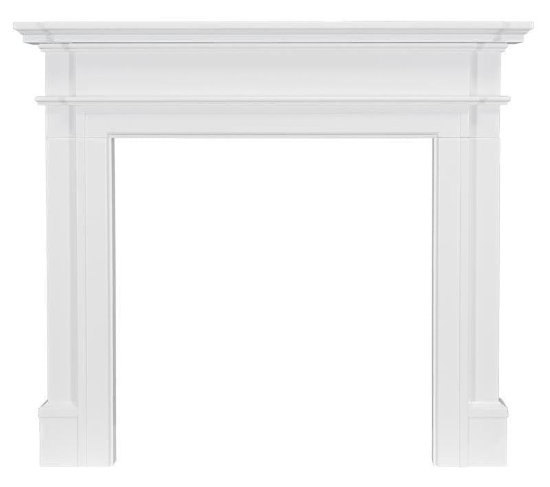 Ekofires 7050 White Painted Wooden Fireplace Surround 48 Inch