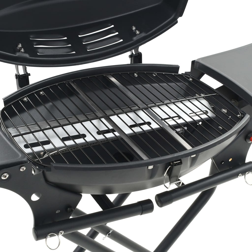 VidaXL Black Portable Gas BBQ Grill With Cooking Zone | SKU: 44278 | UPC: 8718475616887