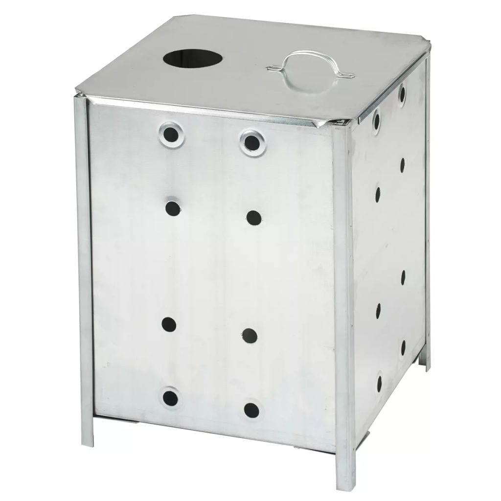 Nature Galvanised Steel Square Garden Incinerator | SKU: 407108 | UPC: 8711338704639