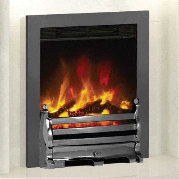 FLARE Beam Maisie 16&quot; Inset Electric Fire In Black Nickel Finish With Black Nickel Fret