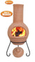 Gardeco Large Colima Mexican Chimenea Natural Terracotta