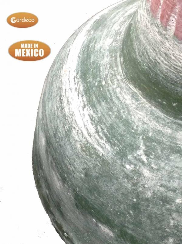 Gardeco Large Plumas Mexican Chiminea In Green | SKU: C21PL.03 | Barcode: 5031599030975